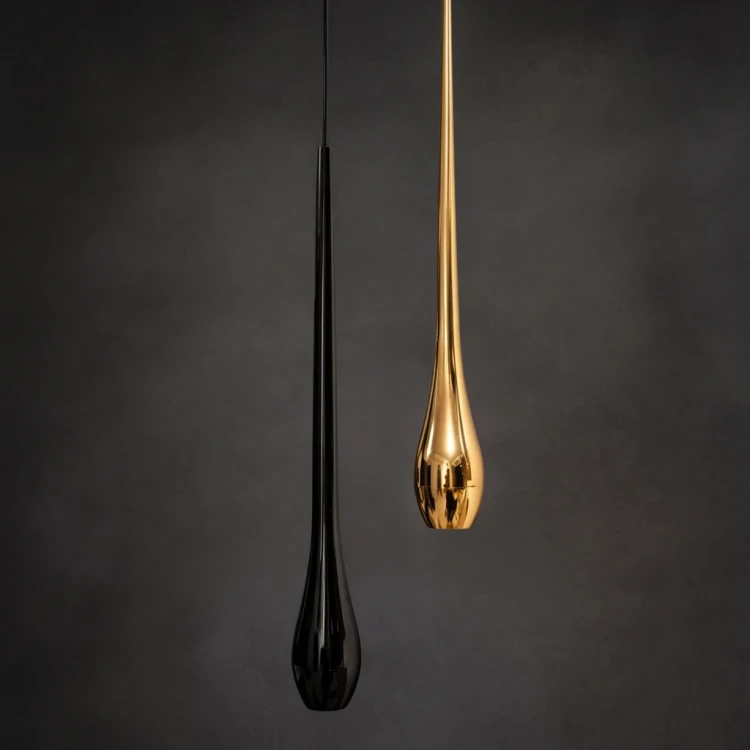 lampa-wiszaca-teardrop-czarny-zloto-kontrast