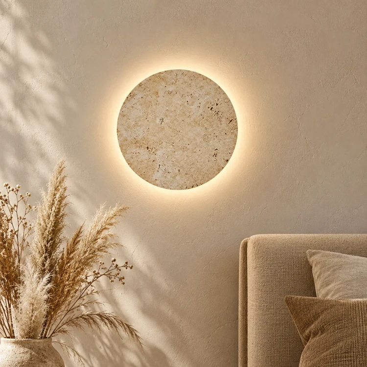 tav-ria-trawertynowy-okragly-kinkiet-scienny-led-z-bezowy-2