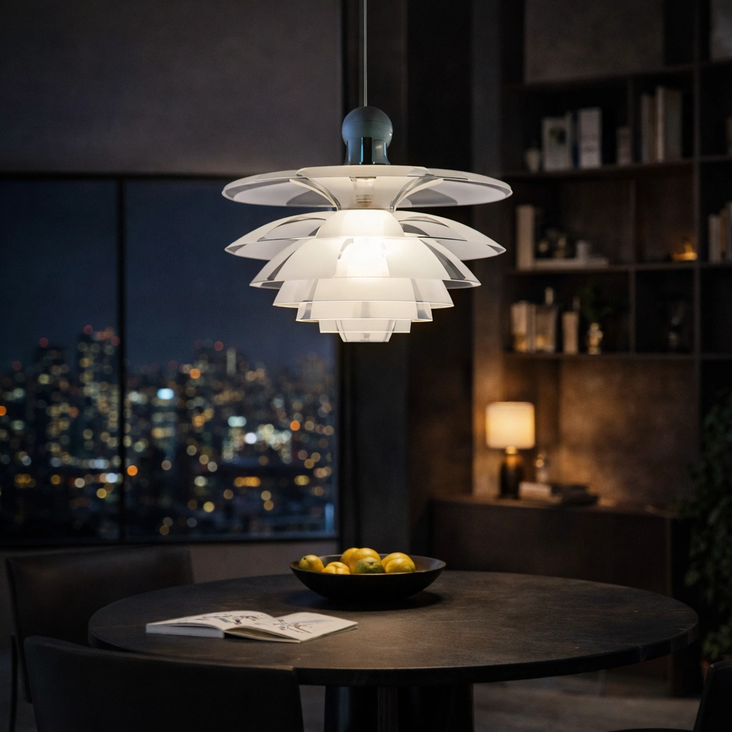 HALVÉRA – Szklana Lampa Wisząca LED w Stylu Skandynawskim