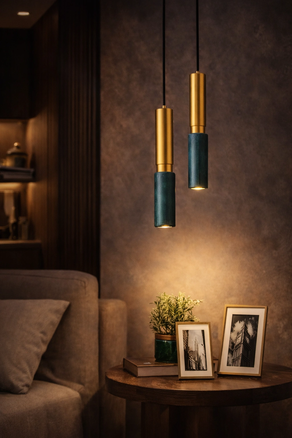 MARBELLIA – Marmurowa Lampa Wisząca LED w Stylu Nowoczesnym
