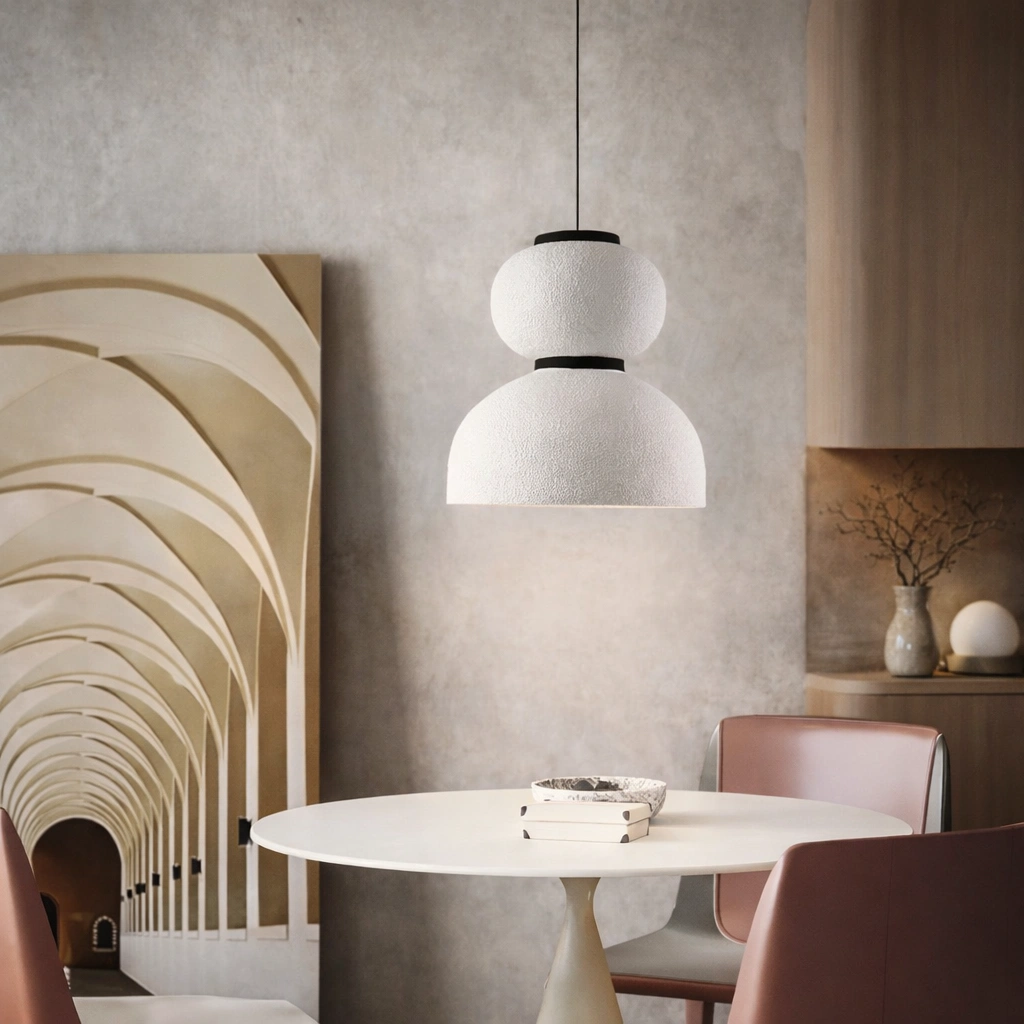 YUMEI – Designerska Lampa Wabi-Sabi z Ręcznie Formowanym Kloszem