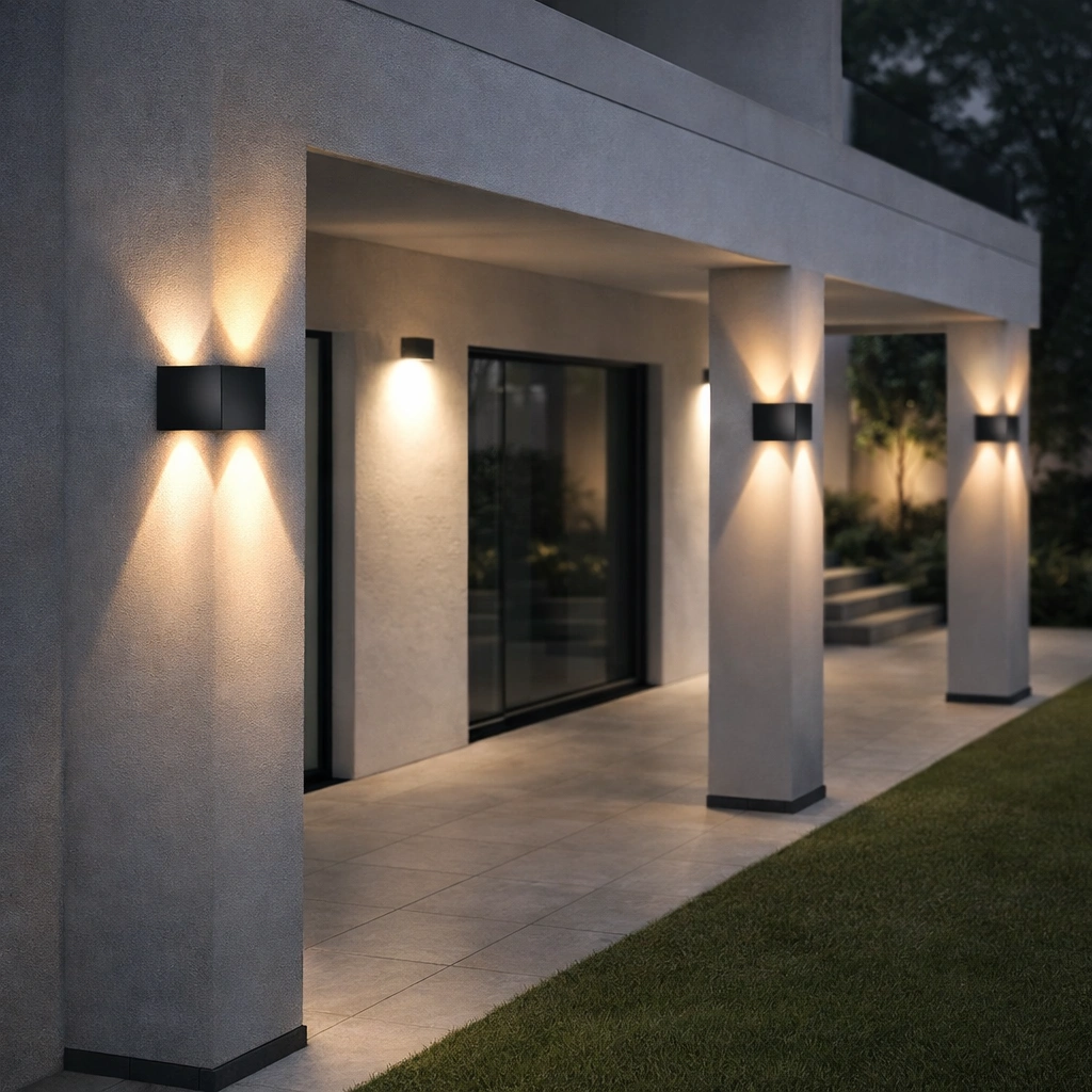 NOCTARO – Narożna lampa elewacyjna LED IP65