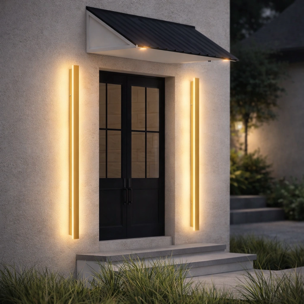 Designerska lampa elewacyjna LED Velastra