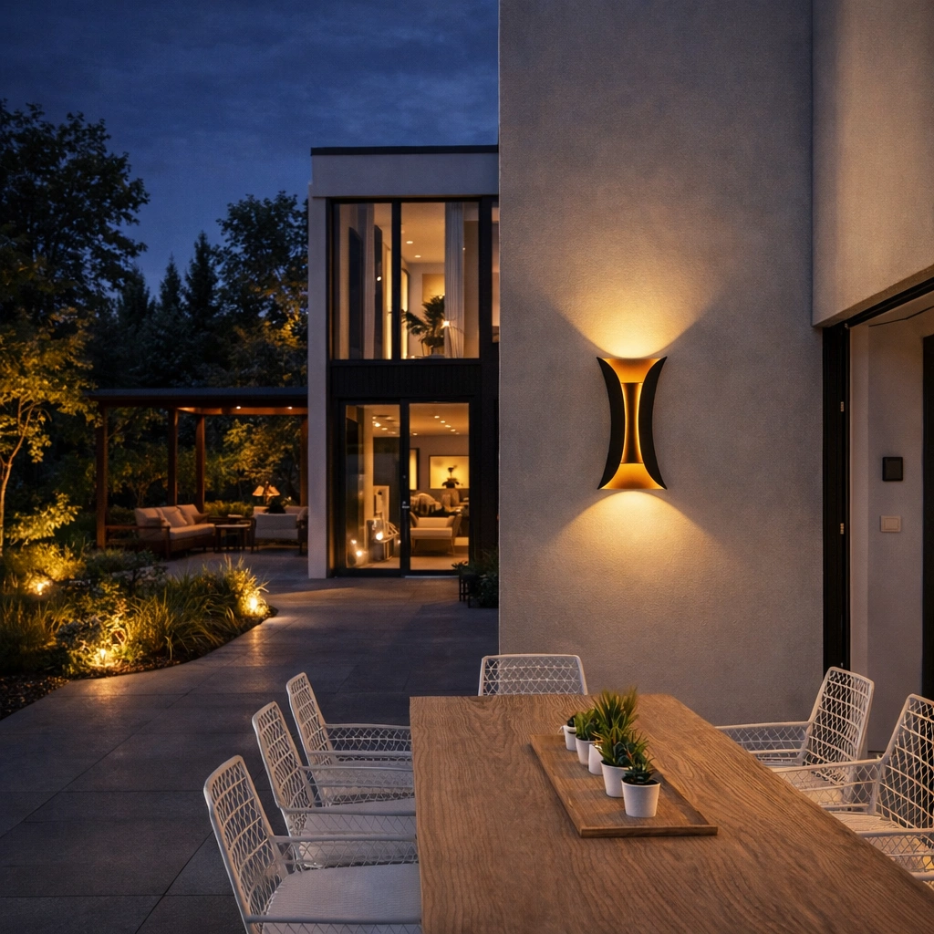 Nowoczesna lampa elewacyjna Led Seraphelle