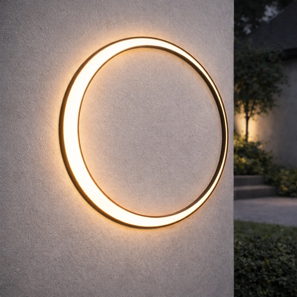 Lampa elewacyjna led w kształcie księżyca Lunaris
