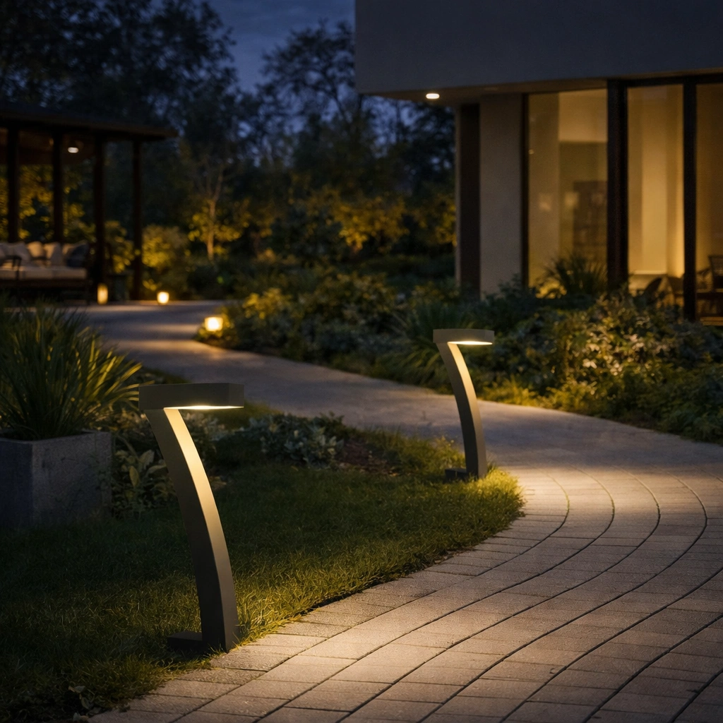 Nowoczesna ogrodowa lampa solarna led Ysta