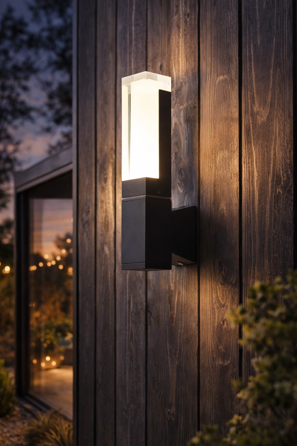 ETHEREON – Nowoczesna Lampa Elewacyjna LED | Architektoniczny Kinkiet Góra–Dół | IP65 | Wersja z Czujnikiem Ruchu